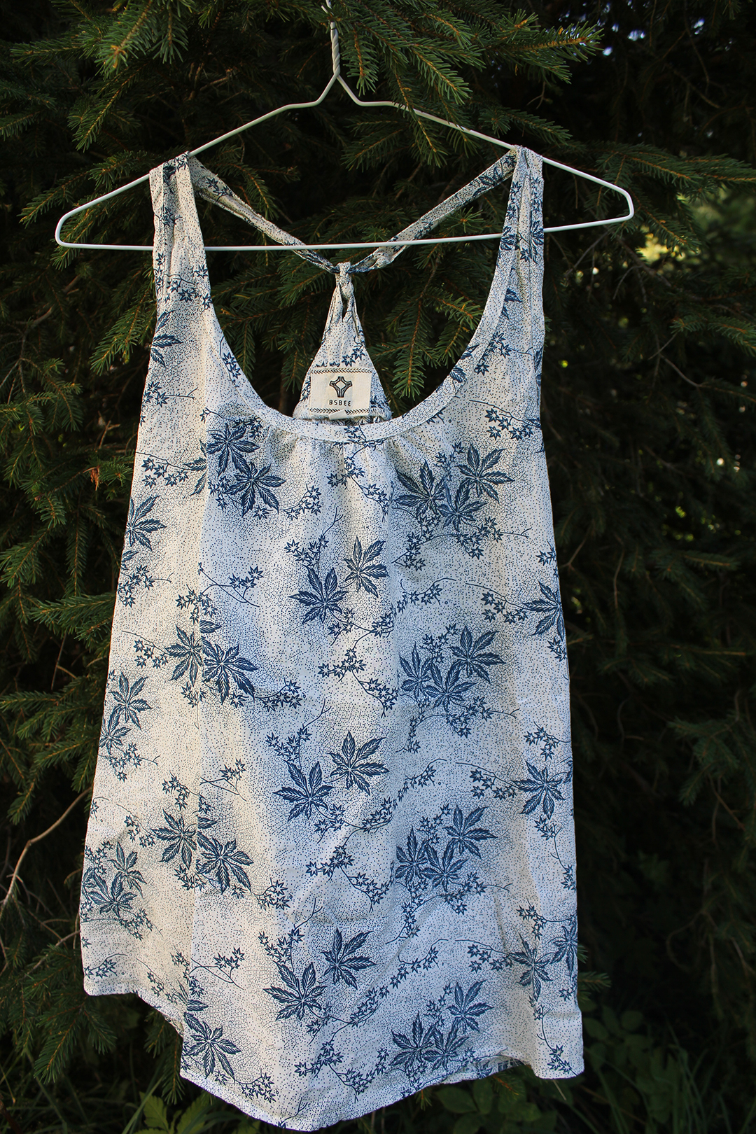 soft tank top with flowers