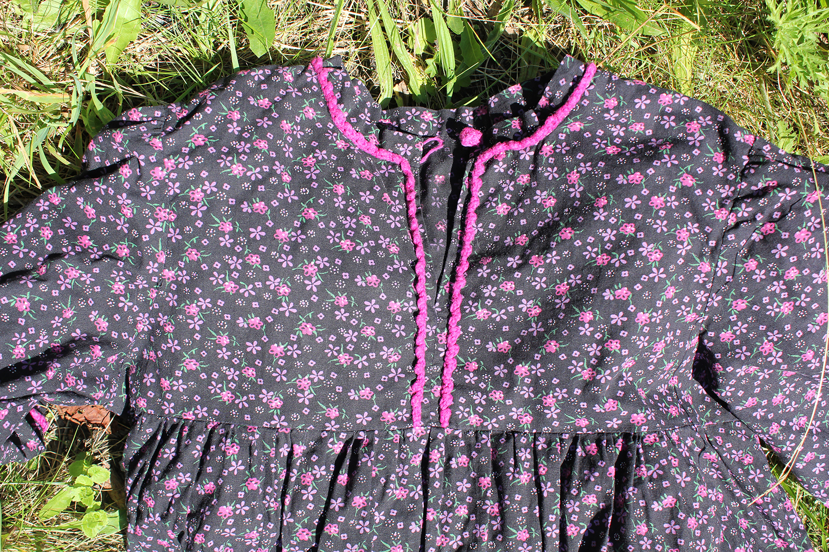 prairie dress with short sleeves