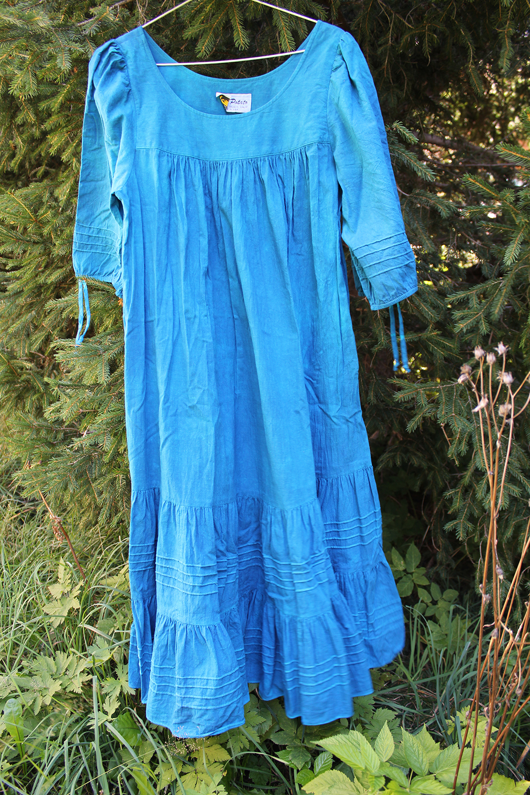 prarie turquoise long dress